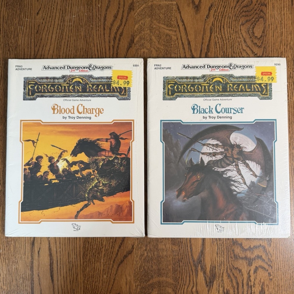 AD&D 2nd Edition Forgotten Realms FRA2 FRA3 Black Courser Blood Charge TSR Lot